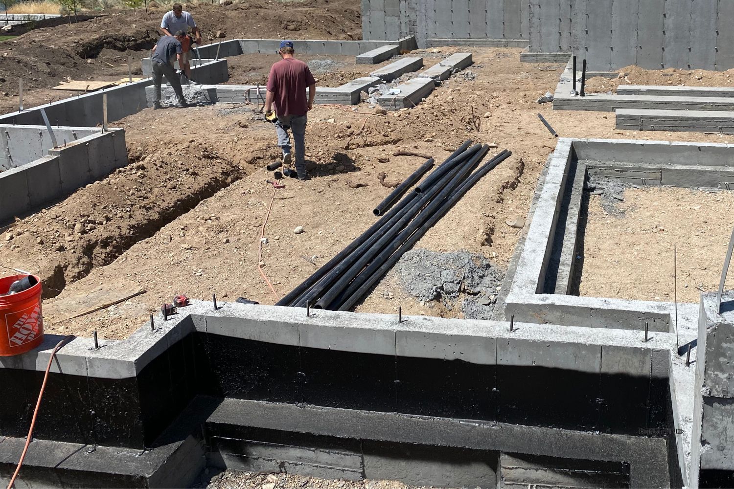 Concrete Footings Construction Services in Salt Lake County Utah